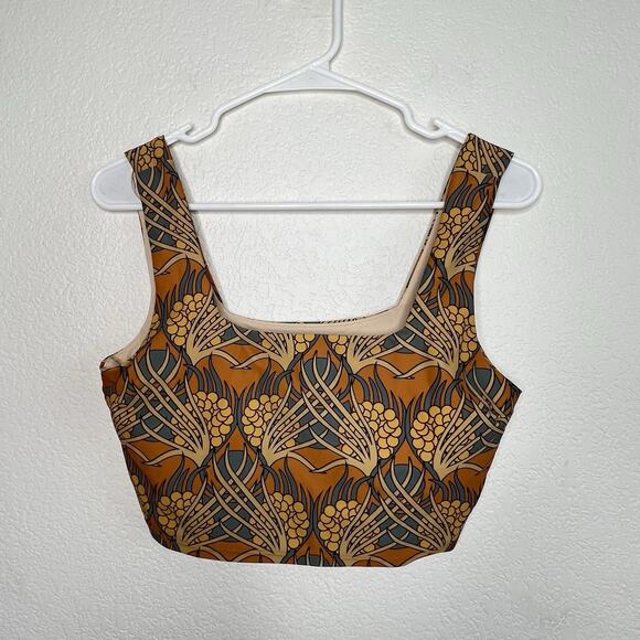 Albion Swim Golden Hour Top Fun Print Size Medium Crop Swim Top Beach Boho R11 - Picture 6 of 9